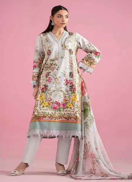 Inaaya By Alzohaib Cotton Dupatta Pakistani Salwar Suits Online Wholesale